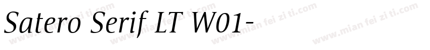 Satero Serif LT W01字体转换